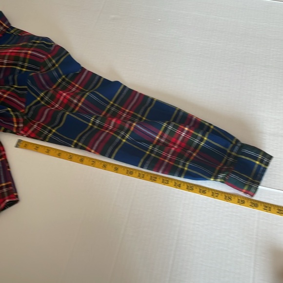 Lands’ End multi color plaid flannel  long sleeve shirt Men’s size L - Picture 12 of 13